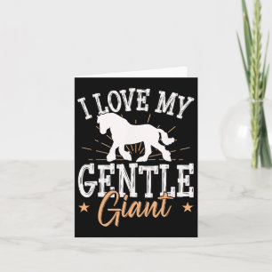 Entwurf der Pferdezucht für einen Clydesdale-Reite Karte