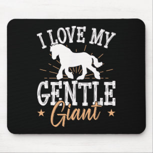 Entwurf der Pferdezucht für einen Clydesdale-Reite Mousepad