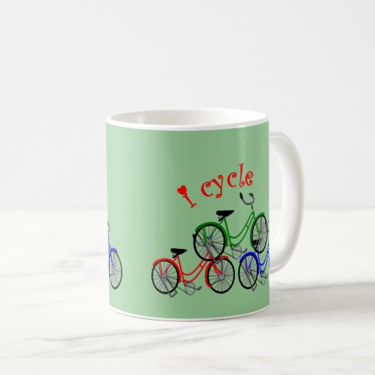 Entwurf der Radfahrer-Geschenke (Radfahren) Kaffeetasse (VorderseiteRechts)