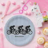 Entwurf der Radstreifen Pappteller (Party)