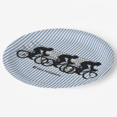 Entwurf der Radstreifen Pappteller (Schrägansicht)