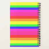 Entwurf der Rainbow Color Spectrum Strips Notizblock (Rückseite)