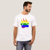 Entwurf der Regenbogenflagge T-Shirt (Vorne ganz)