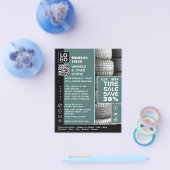 Entwurf der Reifenhalterung, Fachgeschäft für Reif Flyer (Einzeln)