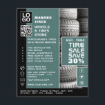 Entwurf der Reifenhalterung, Fachgeschäft für Reif Flyer<br><div class="desc">Reifenstapeldesign,  Reifenspezialist Flyer für Ladenwerbung beim Business Card Store.</div>