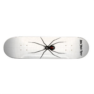 Entwurf der schwarzen Witwe Skateboard