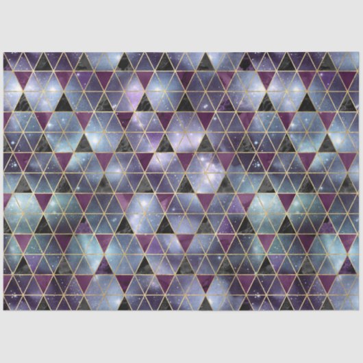 Entwurf der Serie Isometric Galaxy 2 Seidenpapier (Vorderseite)