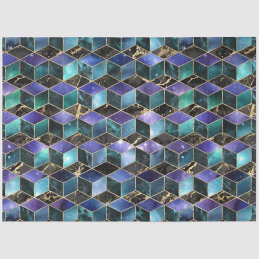 Entwurf der Serie Isometric Galaxy 5 Seidenpapier (Vorderseite)