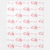 Entwurf der Serie "Tender Flamingo" 2 Fleecedecke (Vorderseite)