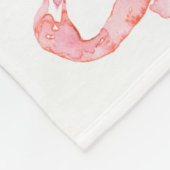 Entwurf der Serie "Tender Flamingo" 2 Fleecedecke (Ecke)