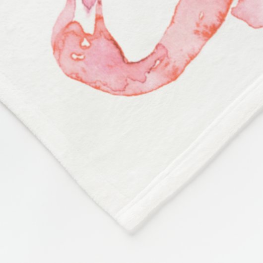 Entwurf der Serie "Tender Flamingo" 2 Fleecedecke (Ecke)