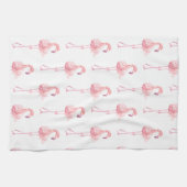 Entwurf der Serie "Tender Flamingo" 2 Geschirrtuch (Horizontal)