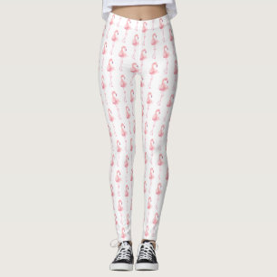 Entwurf der Serie "Tender Flamingo" 2 Leggings