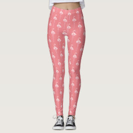 Entwurf der Serie "Tender Flamingo" 2 Leggings