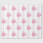 Entwurf der Serie "Tender Flamingo" 3 Geschenkpapier (Flach)
