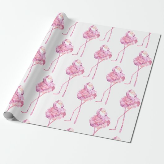 Entwurf der Serie "Tender Flamingo" 3 Geschenkpapier (Ungerollt)