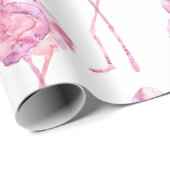 Entwurf der Serie "Tender Flamingo" 3 Geschenkpapier (Rolleneckpunkt)
