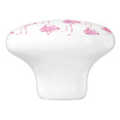 Entwurf der Serie "Tender Flamingo" 3 Keramikknauf (Seitenansicht)