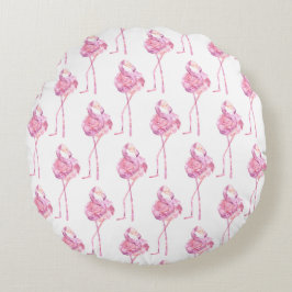 Entwurf der Serie "Tender Flamingo" 3 Rundes Kissen