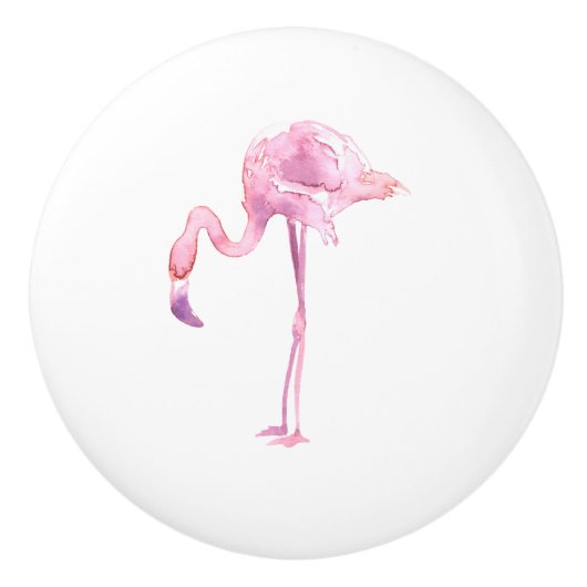 Entwurf der Serie "Tender Flamingo" 4 Keramikknauf (Vorderseite)