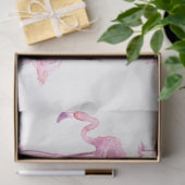 Entwurf der Serie "Tender Flamingo" 4 Seidenpapier (Geschenk)