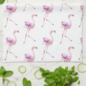 Entwurf der Serie Tender Flamingo 5 Geschirrtuch (Gefaltet)