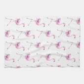 Entwurf der Serie Tender Flamingo 5 Geschirrtuch (Horizontal)