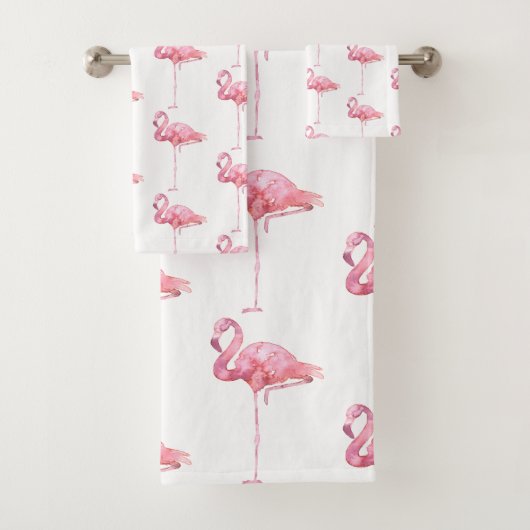 Entwurf der Serie "Zender Flamingo" 1 Badhandtuch Set (Insitu)