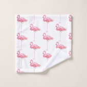 Entwurf der Serie "Zender Flamingo" 1 Badhandtuch Set (Waschlappen)