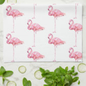 Entwurf der Serie "Zender Flamingo" 1 Geschirrtuch (Gefaltet)