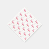 Entwurf der Serie "Zender Flamingo" 1 Serviette (Ecke)