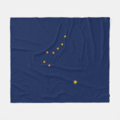 Entwurf der Staatsflagge Alaska Fleecedecke (Vorderseite (Horizontal))