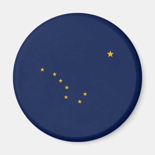 Entwurf der Staatsflagge Alaska Magnet (Vorne)