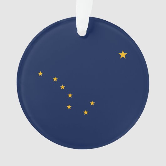 Entwurf der Staatsflagge Alaska Ornament (Vorderseite)