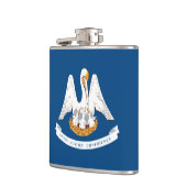 Entwurf der Staatsflagge in Louisiana Flachmann (Links)