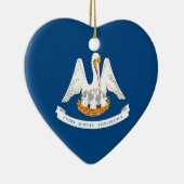 Entwurf der Staatsflagge in Louisiana Keramik Ornament (Rechts)