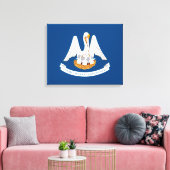 Entwurf der Staatsflagge in Louisiana Leinwanddruck (Insitu (Wohnzimmer))