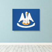 Entwurf der Staatsflagge in Louisiana Leinwanddruck (Insitu (Holzboden))