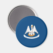Entwurf der Staatsflagge in Louisiana Magnet (Vorderseite/Rückseite)