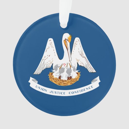 Entwurf der Staatsflagge in Louisiana Ornament (Vorderseite)