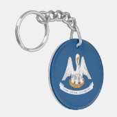 Entwurf der Staatsflagge in Louisiana Schlüsselanhänger (Vorderseite links)