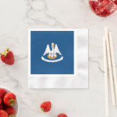 Entwurf der Staatsflagge in Louisiana Serviette (Beispiel)