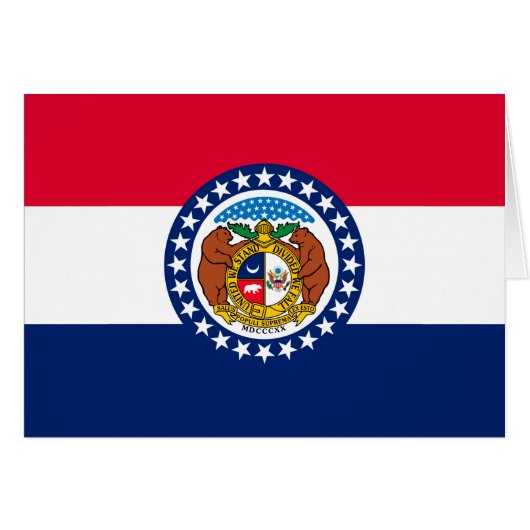 Entwurf der Staatsflagge in Missouri (Vorderseite (Horizontal))