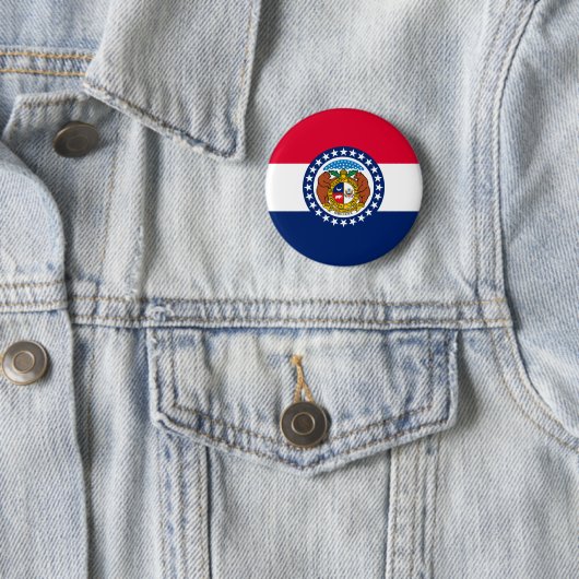 Entwurf der Staatsflagge in Missouri Button (Beispiel)