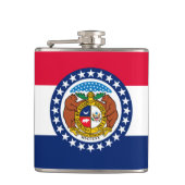 Entwurf der Staatsflagge in Missouri Flachmann (Vorderseite)