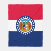 Entwurf der Staatsflagge in Missouri Fleecedecke (Vorderseite)