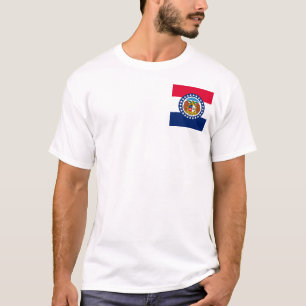 Entwurf der Staatsflagge in Missouri T-Shirt