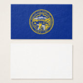 Entwurf der Staatsflagge in Nebraska (Vorne & Hinten)