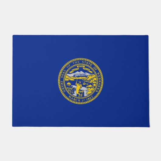 Entwurf der Staatsflagge in Nebraska Fußmatte (Vorderseite)