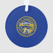Entwurf der Staatsflagge in Nebraska Ornament (Rückseite)